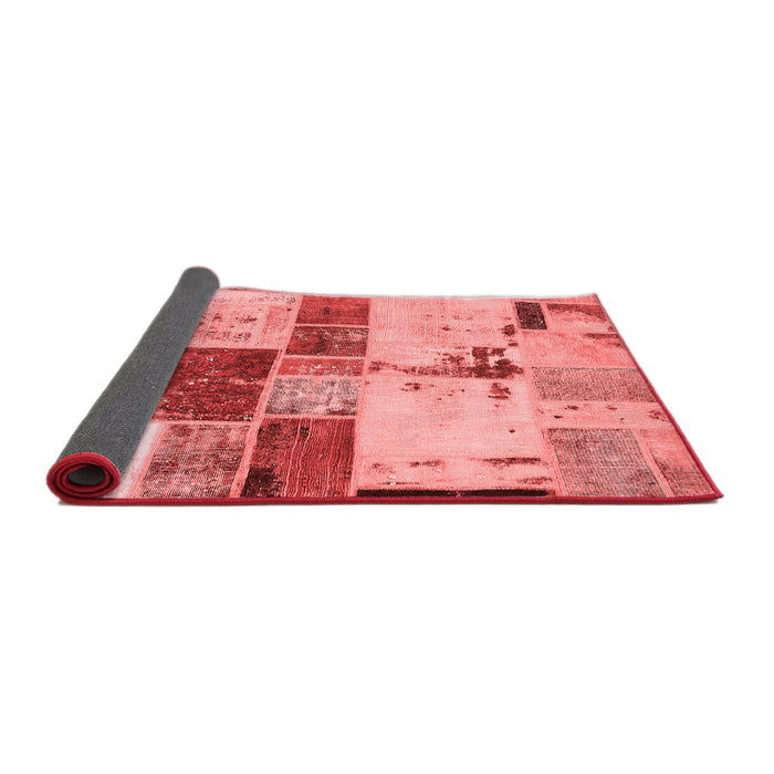 Patchwork Red Transitional Area Rugs
