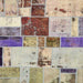 Square Abstract Mauve Taupe Purple Patchwork Rug, abs5615