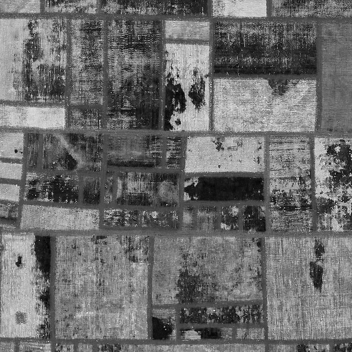 Patchwork Gray Transitional Rug, abs5616gry