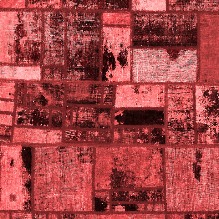Patchwork Red Transitional Area Rugs