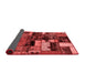 Patchwork Red Transitional Area Rugs