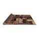 Sideview of Patchwork Brown Transitional Rug, abs5616brn