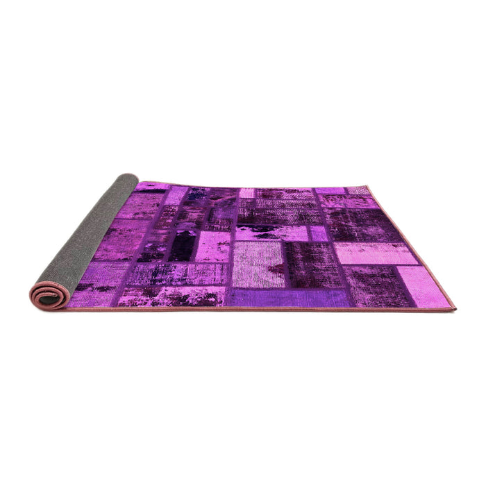 Sideview of Patchwork Pink Transitional Rug, abs5616pnk