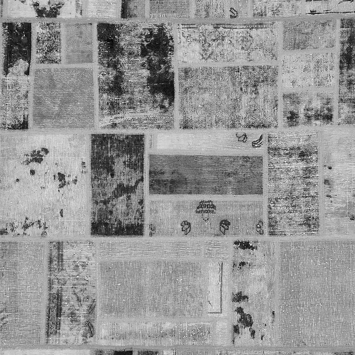 Patchwork Gray Transitional Rug, abs5617gry