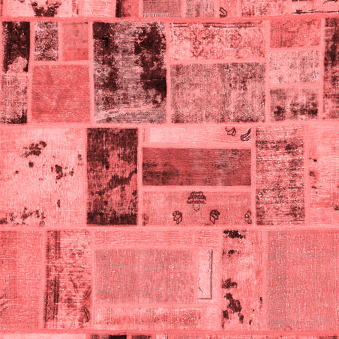 Patchwork Red Transitional Area Rugs