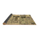 Sideview of Patchwork Brown Transitional Rug, abs5617brn