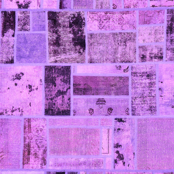 Machine Washable Patchwork Pink Transitional Rug, wshabs5617pnk