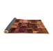 Sideview of Patchwork Orange Transitional Rug, abs5618org