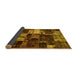 Sideview of Patchwork Yellow Transitional Rug, abs5618yw