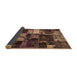 Sideview of Patchwork Brown Transitional Rug, abs5618brn