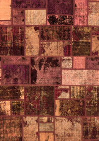 Patchwork Orange Transitional Rug, abs5618org