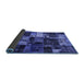 Sideview of Patchwork Blue Transitional Rug, abs5618blu