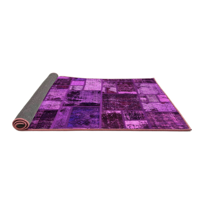 Sideview of Patchwork Pink Transitional Rug, abs5618pnk