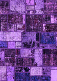 Patchwork Purple Transitional Rug, abs5618pur