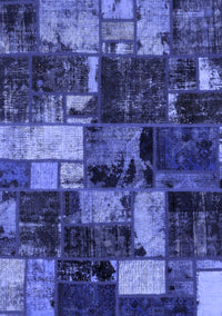 Patchwork Blue Transitional Rug, abs5618blu