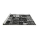 Sideview of Machine Washable Patchwork Gray Transitional Rug, wshabs5618gry