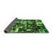 Sideview of Patchwork Green Transitional Rug, abs5619grn