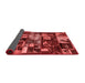 Patchwork Red Transitional Area Rugs