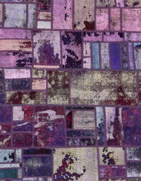 Machine Washable Abstract Purple Rug, wshabs5619