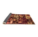 Sideview of Patchwork Orange Transitional Rug, abs5619org