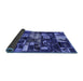 Sideview of Patchwork Blue Transitional Rug, abs5619blu