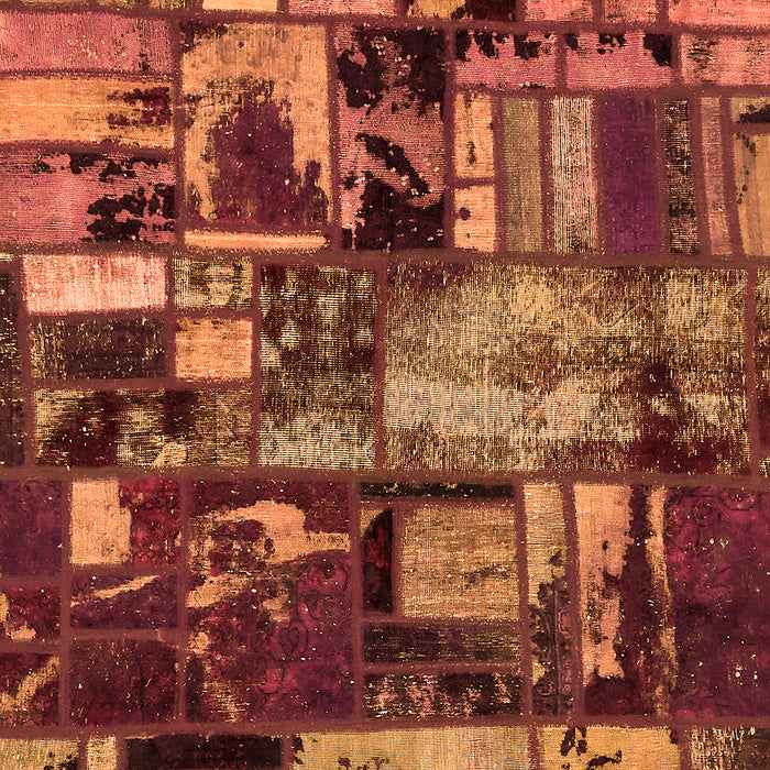 Patchwork Orange Transitional Rug, abs5619org