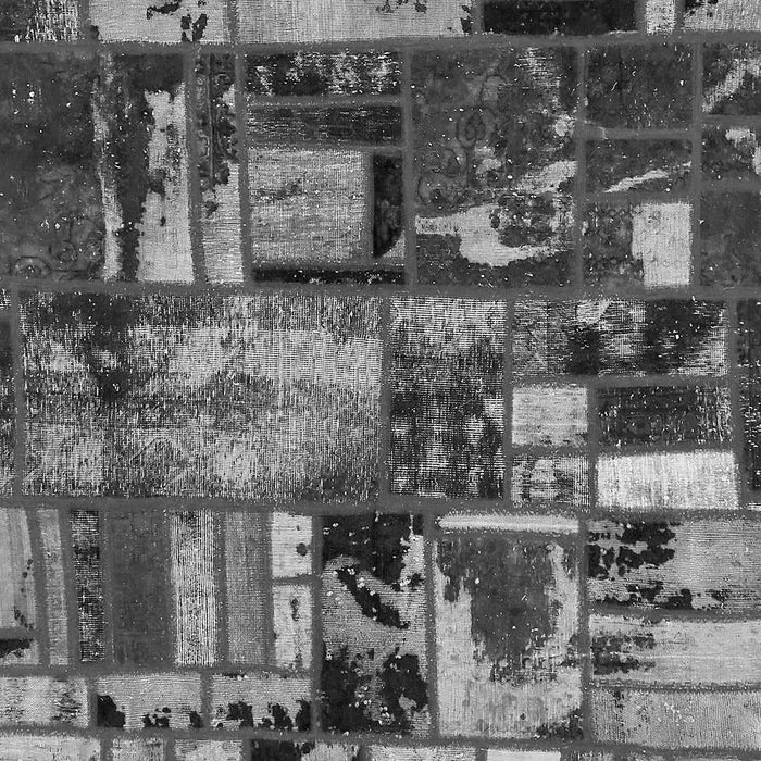 Patchwork Gray Transitional Rug, abs5619gry