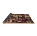 Sideview of Patchwork Brown Transitional Rug, abs5619brn