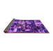 Sideview of Patchwork Purple Transitional Rug, abs5619pur