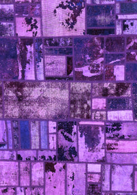 Patchwork Purple Transitional Rug, abs5619pur