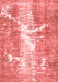 Abstract Red Modern Area Rugs