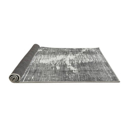 Sideview of Abstract Gray Modern Rug, abs561gry