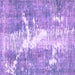 Square Machine Washable Abstract Purple Modern Area Rugs, wshabs561pur