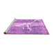 Sideview of Machine Washable Abstract Pink Modern Rug, wshabs561pnk