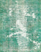 Machine Washable Abstract Magic Mint Green Rug, wshabs561