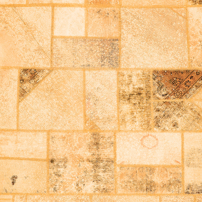 Machine Washable Patchwork Orange Transitional Area Rugs, wshabs5620org