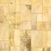 Square Patchwork Brown Transitional Rug, abs5620brn