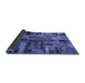 Sideview of Patchwork Blue Transitional Rug, abs5621blu