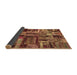 Sideview of Patchwork Brown Transitional Rug, abs5621brn