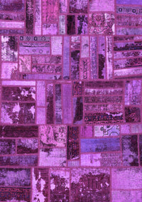 Patchwork Purple Transitional Rug, abs5621pur