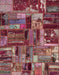 Abstract Red Patchwork Rug, abs5621