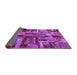 Sideview of Patchwork Purple Transitional Rug, abs5621pur