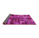 Sideview of Patchwork Pink Transitional Rug, abs5621pnk