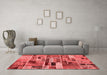 Transitional Red Washable Rugs