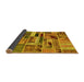 Sideview of Patchwork Yellow Transitional Rug, abs5622yw