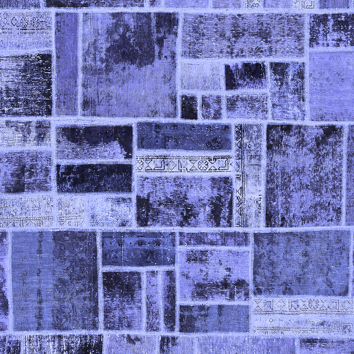 Patchwork Blue Transitional Rug, abs5622blu