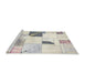 Sideview of Machine Washable Abstract Champagne Beige Rug, wshabs5623