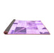 Sideview of Patchwork Purple Transitional Rug, abs5623pur