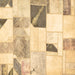 Square Patchwork Brown Transitional Rug, abs5623brn