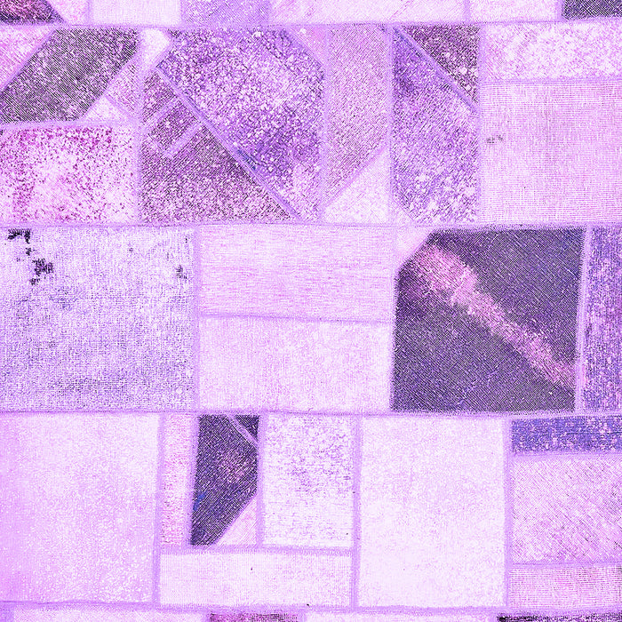 Patchwork Purple Transitional Rug, abs5623pur